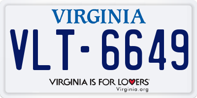 VA license plate VLT6649