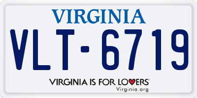 VA license plate VLT6719