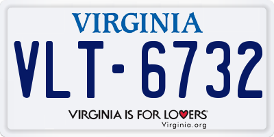 VA license plate VLT6732