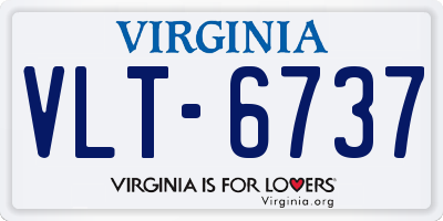 VA license plate VLT6737