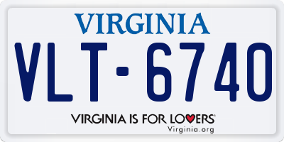VA license plate VLT6740