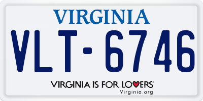 VA license plate VLT6746