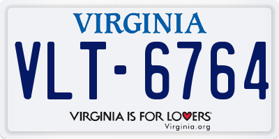 VA license plate VLT6764