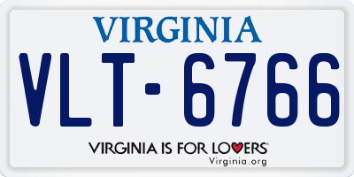 VA license plate VLT6766