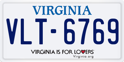 VA license plate VLT6769