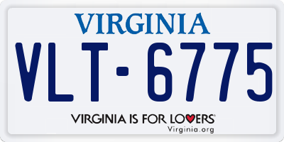 VA license plate VLT6775