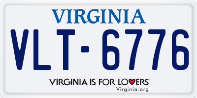 VA license plate VLT6776