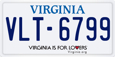 VA license plate VLT6799