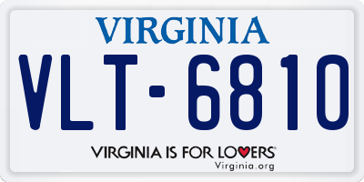 VA license plate VLT6810