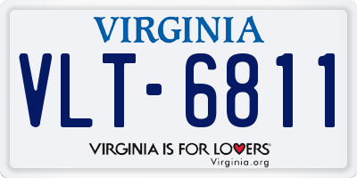 VA license plate VLT6811