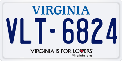VA license plate VLT6824