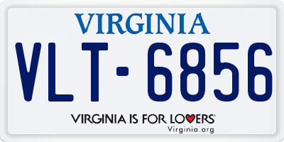 VA license plate VLT6856