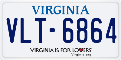 VA license plate VLT6864