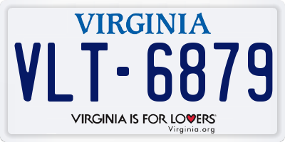 VA license plate VLT6879