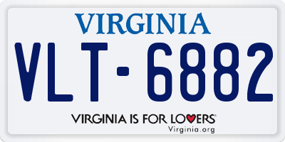 VA license plate VLT6882