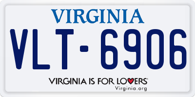 VA license plate VLT6906