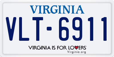 VA license plate VLT6911