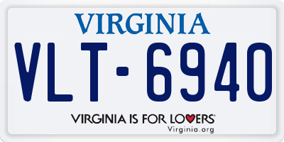 VA license plate VLT6940