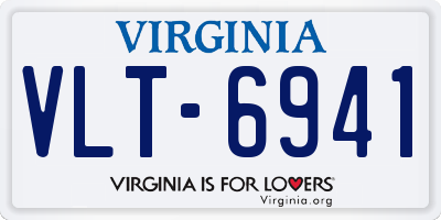 VA license plate VLT6941