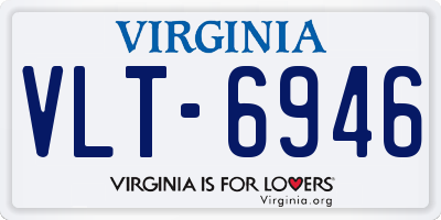 VA license plate VLT6946