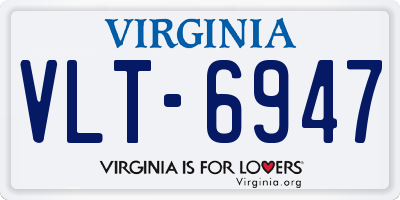 VA license plate VLT6947