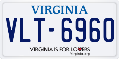 VA license plate VLT6960
