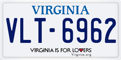 VA license plate VLT6962
