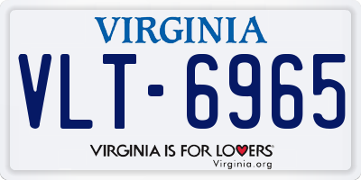 VA license plate VLT6965