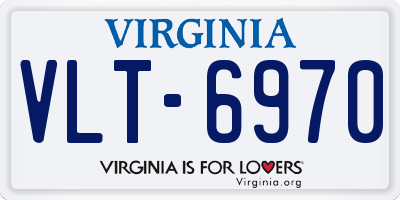 VA license plate VLT6970