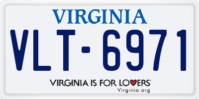 VA license plate VLT6971