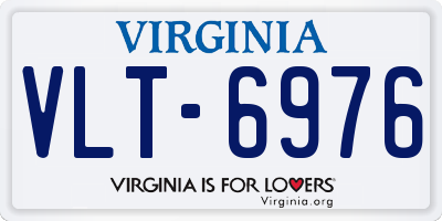 VA license plate VLT6976