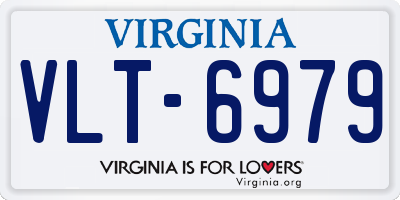 VA license plate VLT6979