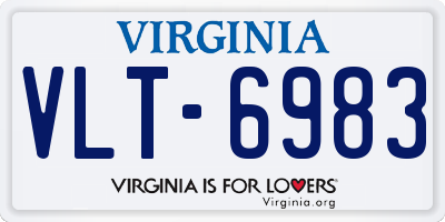 VA license plate VLT6983