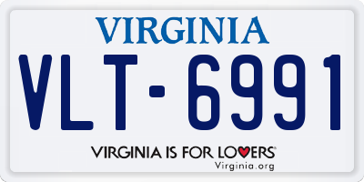 VA license plate VLT6991