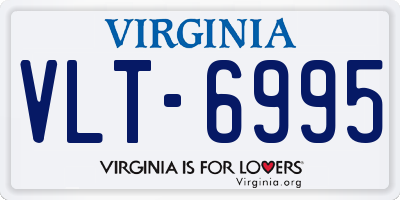 VA license plate VLT6995