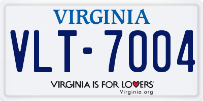 VA license plate VLT7004