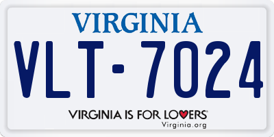 VA license plate VLT7024