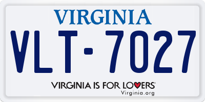 VA license plate VLT7027