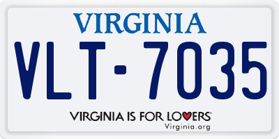 VA license plate VLT7035