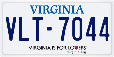 VA license plate VLT7044