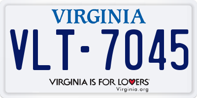 VA license plate VLT7045