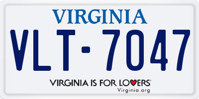 VA license plate VLT7047