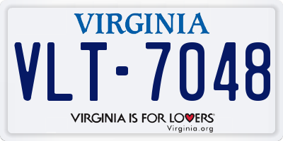 VA license plate VLT7048