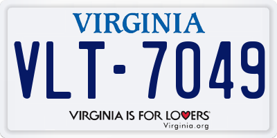 VA license plate VLT7049