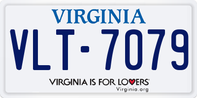 VA license plate VLT7079