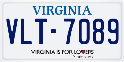 VA license plate VLT7089