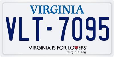 VA license plate VLT7095