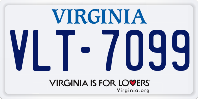 VA license plate VLT7099