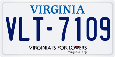 VA license plate VLT7109