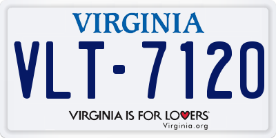 VA license plate VLT7120